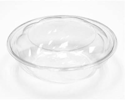 48 oz Clear Swirl Salad Bowl with Dome Lid 300 Sets
