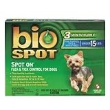 Bio Spot Spot On Flea & Tick Control for Dogs Under 15 lbs - 6 Pack