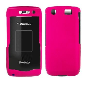Blackberry pearl 9100 Rubber Hot Pink Protective Case Faceplate Cover