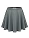 BIADANI Women Basic Flared Versatile Stretch Skater Skirt