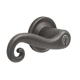 Baldwin Hardware Door Hardware 5250 XXX LENT Baldwin Scroll Lever Left Hand Emergency Exit Aged Pewter