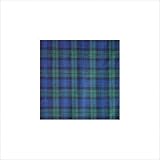 IMAGE OF Dark Blue and Green Black Watch Plaid Bed Skirt / Dust Ruffle Size: Full