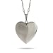 Sterling Silver Brushed Heart Four Photo Locket