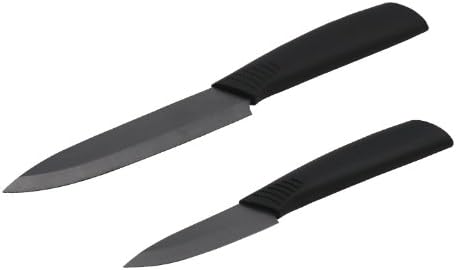 Toponeware CKBKB35 2-Piece Ceramic Knife Set, Black