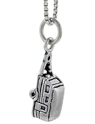 Sterling Silver Trailer Pendant, 5/8 inch tall