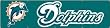 Miami Dolphins 8 Foot Applique and Embroidered Banner NFL Football Fan Shop Sports Team Merchandise