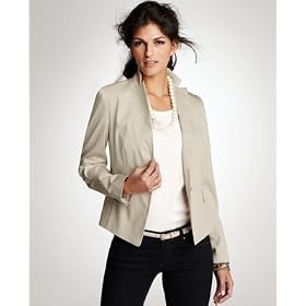 Buy Ann Taylor Ladies Sandpebble Cotton Sateen Drapey Blazer by Ann Taylor