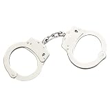 Professional Nickel Finish Double Locking Handcuffs
