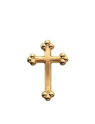 Cross Lapel Pin in 14k White Gold