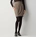 Tulip Skirts - Ann Taylor Loft Women's Saddle Brown Petite Convention Check Tulip Skirt