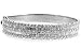 18k White Gold 5 1/8ct TDW Diamond Bangle