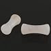 Pair of Rose Quartz Stone Double Flared Plugs: 10g