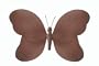 10" Medium Brown Pink Swirl Butterfly Decorations - butterflies hanging nylon nursery bedroom girls room ceiling wall decor, wedding birthday party baby bridal shower
