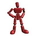 Stikfas G2 Generation 2 Alpha Male Action Figure Kit RED