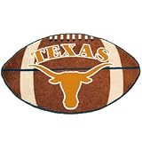 Texas Longhorns 22"X35" Football Mat Made Of Polyester With A Non-Skid Duragon Latex Backing