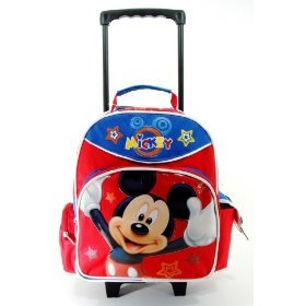 Disney Mickey Mouse 15 Large Rolling Backpack - Cheers