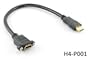 1ft Hi-speed Hdmi 1.4 Ethernet Channel M to F Panel Mount Extension Cable
