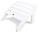 POLYWOOD SHO22WH Seashell Ottoman, White