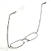 Silver Folding Foldable Full Frame Rim Reading Glasses Eyeglasses Eyewear + Carrying Protective Hard Case +2.00