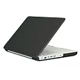 Speck Products MB13PU-SAT-BK-V2 See Thru Satin, Soft Touch Hard Shell Case, for 13-inch MacBook Polycarbonate Unibody, Black