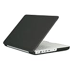 Speck Products MB13PU-SAT-BK-V2 See Thru Satin, Soft Touch Hard Shell Case, for 13-inch MacBook Polycarbonate Unibody, Black