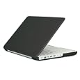 Speck Products MB13PU-SAT-BK-V2 See Thru Satin, Soft Touch Hard Shell Case, for 13-inch MacBook Polycarbonate Unibody, Black