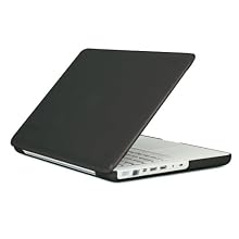 Speck Products MB13PU-SAT-BK-V2 See Thru Satin, Soft Touch Hard Shell Case, for 13-inch MacBook Polycarbonate Unibody, Black
