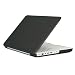 Speck Products MB13PU-SAT-BK-V2 See Thru Satin, Soft Touch Hard Shell Case, for 13-inch MacBook Polycarbonate Unibody, Black
