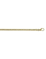 CleverEves 14Kt Yellow Gold Round Curb 4.5mm Bracelet