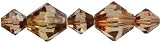 Jewelry Basics Acrylic Beads-Amber Bicone Mix 35/Pkg