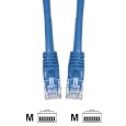 (5 PACK) 2 Feet RJ45 CAT 5E Molded Network Cable - Blue