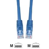 (5 PACK) 5 Feet RJ45 CAT 5E Molded Network Cable - Blue