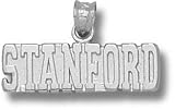 Stanford Cardinal Solid Sterling Silver ''STANFORD'' 1/4'' Pendant