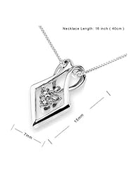 Modern VII - Diamond And 18K White Gold Pendant