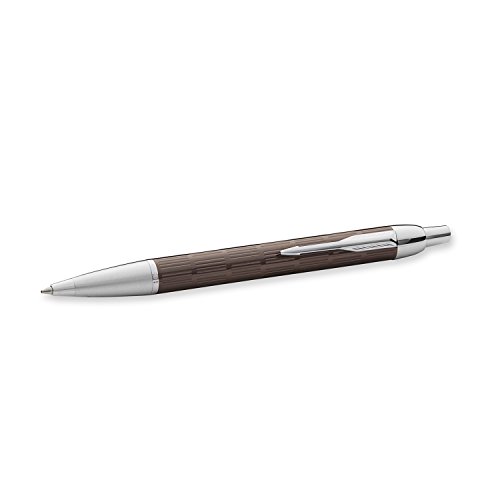 Parker IM Premium Twin Metal Chiseled, Ballpoint Pen with Medium Black refill (S0908620)