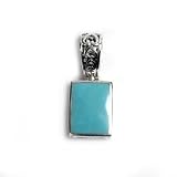 Silver Stone Pendants, Size: 32mm (1.3 inches)
