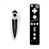 Dharma Black Design Nintendo Wii Nunchuk + Remote Controller Protector Skin ....