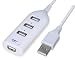 USB 2.0 4 Port Hub for XP/Vista/Windows 7/Mac : long USB cord - Plug & Play