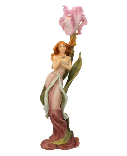 Hand Painted Art Nouveau Lady & Butterfly Candleholder