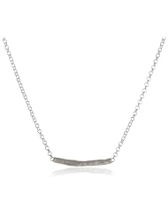 Dogeared Balance Hammered Bar Necklace, 18?