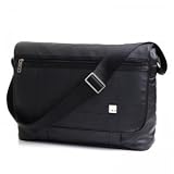Knomo - SAX010 - Saxby Slim - Sac Bandouli&egrave;re fin pour MacBook Pro 17" - Noir Mat