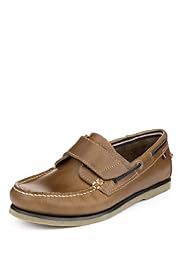Blue Harbour Freshfeet™ Leather Riptape Deck Shoes