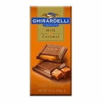 Ghirardelli Chocolate Milk and Caramel Filled Chocolate Bar, 3.5 oz