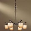 Minka Lavery 6Lt Iron Oxide Raiden Chandelier 1186-357