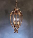 2 Lt Pendant, Seine Crackle finish