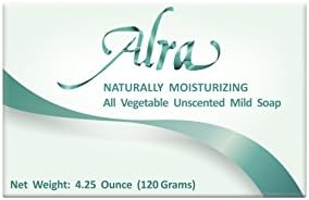 Alra All Vegetable Unscented Mild Soap - Designed for Cleansing Sensitive Skin During And After Radiation and Chemotherapy Treatment