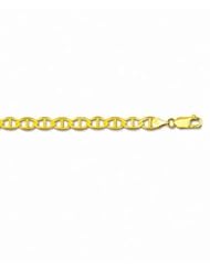 14k Solid Yellow Gold Mariner Link Chain 30" 5.5mm