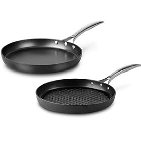 Calphalon Unison Nonstick Nonstick Grill Pan and Griddle Set 2-pc. by Calphalon