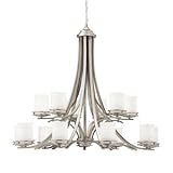 Kichler Lighting 1675NI Hendrik - Fifteen Light Two Tier Chandelier, Brushed Nickel Finish