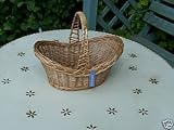 TRADITIONAL WICKER CARRY BASKET LOVELY SHAPE